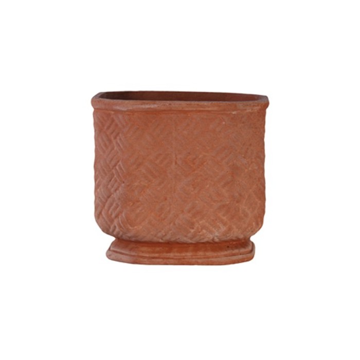 Terracotta Woven Vase